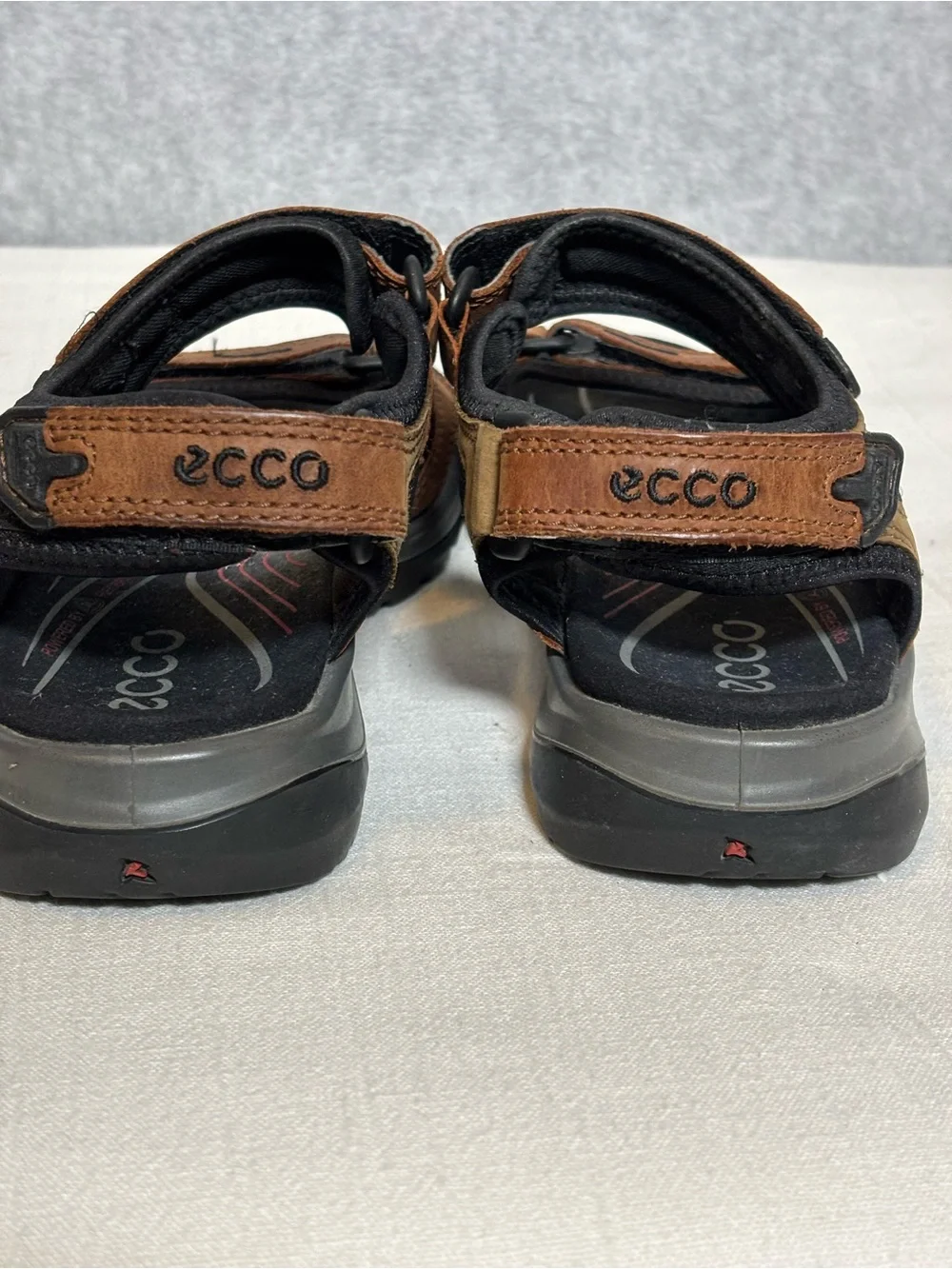 ECCO Offroad Yucatan Sport Leather Sandal-Bison/Mineral/Black-Women Size 40/US 9